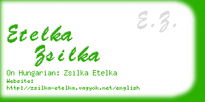 etelka zsilka business card